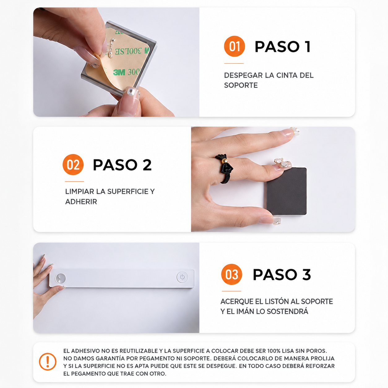 Barra Luz Led Con Sensor De Movimiento (Comprá 2 y lleváte 3) + Ebook de Regalo